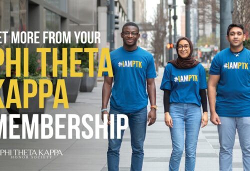 Image of three PTK members