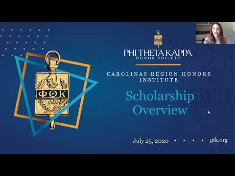 How-You-Can-Get-a-Phi-Theta-Kappa-Scholarship Screenshot Carolinas Region Honors Institute Webinar