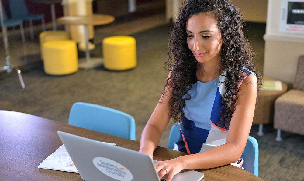 Student at laptop